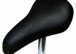 Plastique PP + Acier + Mousse Haute Densité ; Selle Vélo Bmx Enfant Noir Confort Avec Tige 22mm Draisienne Universelle Femme