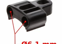 Plastique Support De Gaine De Câble 'double' Avec Butée