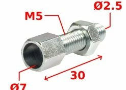 Acier Galvanisé Vis Creuse M5 De Réglage Poignée