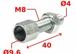 Acier Galvanisé Vis Creuse M8 De Réglage Poignée