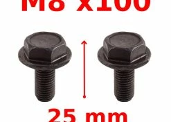 Acier Galvanisé Vis De Serrage Manivelle M8x100