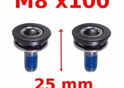 Acier Inoxydable Vis De Serrage Manivelle M8x100 SHIMANO